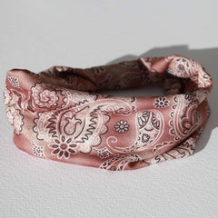 Haarband bandana bruin