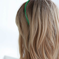 Serre-tête satin vert