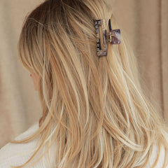 Haarspange gerade Strass Taupe