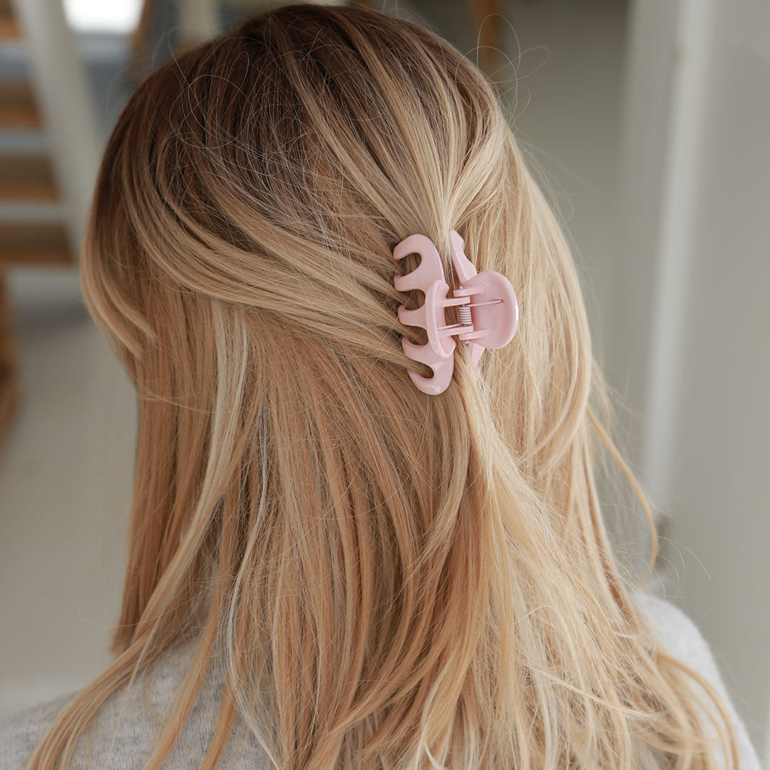 Pinza para el pelo rosa