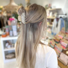 Haarklem parelmoer creme