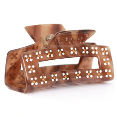 Haarklem straight strass brown