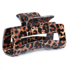 Haarspange mit dunklem Leopardenmuster