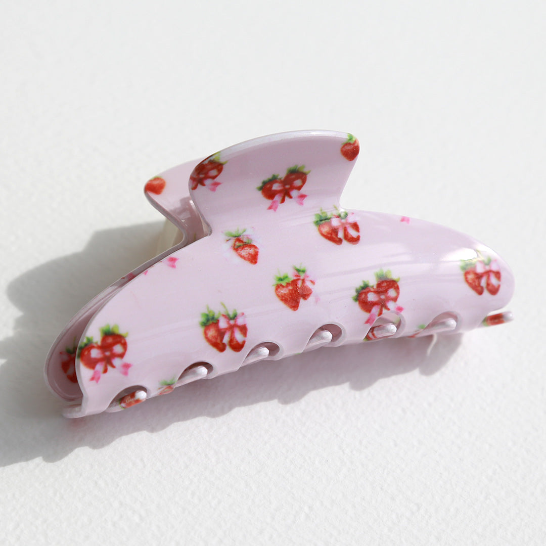 Haarklem roze aardbeitjes