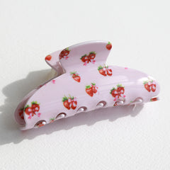 Haarklem roze aardbeitjes