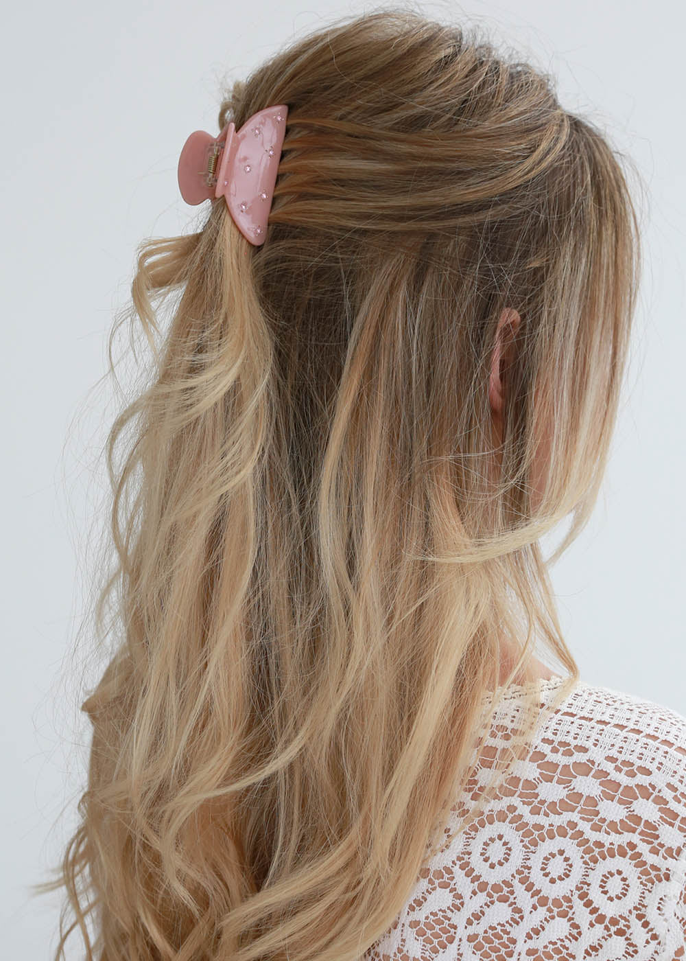 Haarklem strass rosé