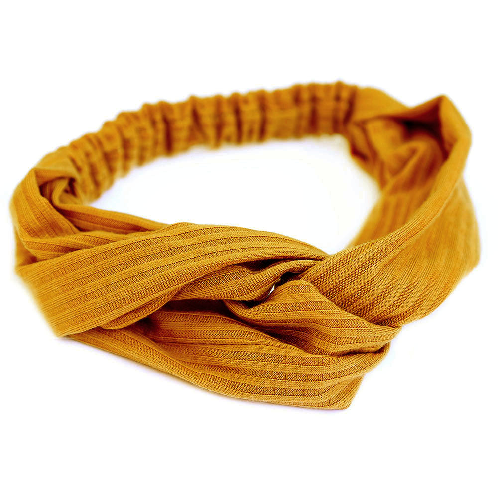 Haarband jersey oker