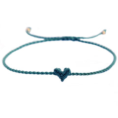 Love Ibiza Herzarmband Smaragd