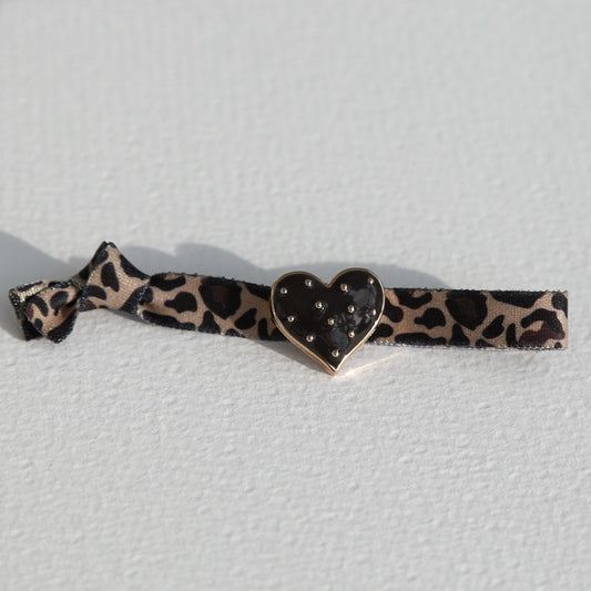 Armband studs luipaard zwart 1080