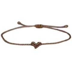 Love Ibiza heart bracelet brown