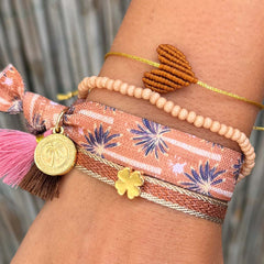 Armband großes Herz Karamell