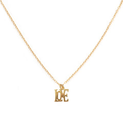 Liebesbrief mit Goldkette