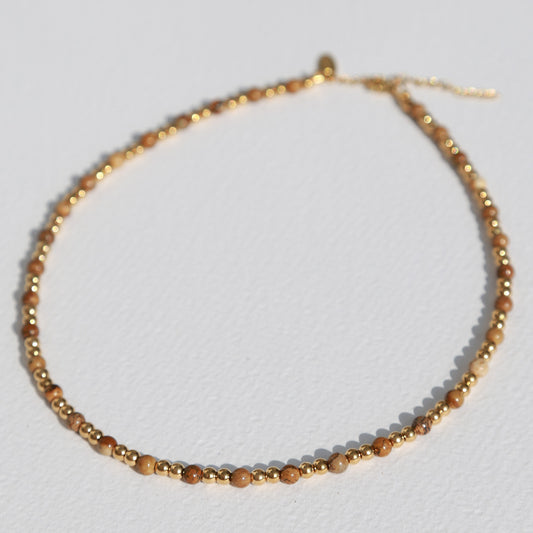 Collier en jaspe Moraira 1080