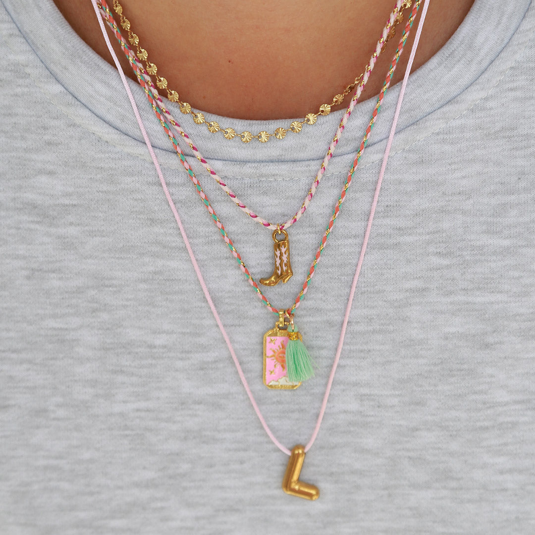 Gouden ketting bloemetjes