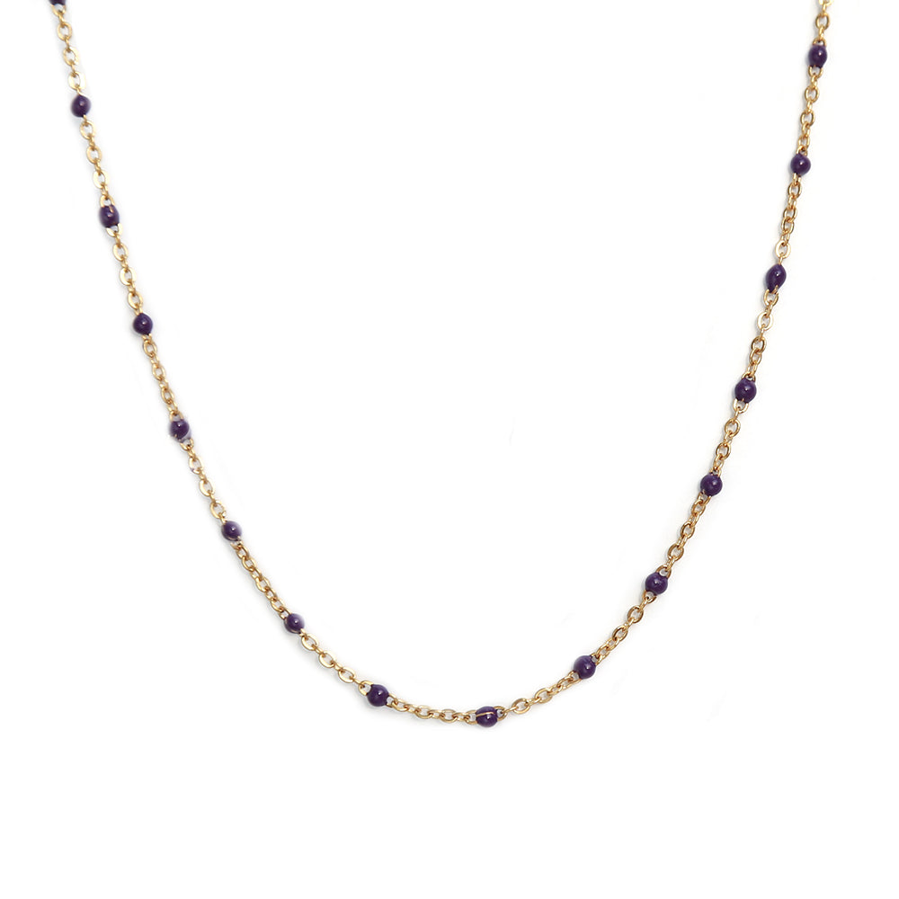 Goldene Kette little chain purple