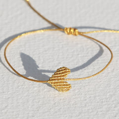  Armband großes Herz goldenes 