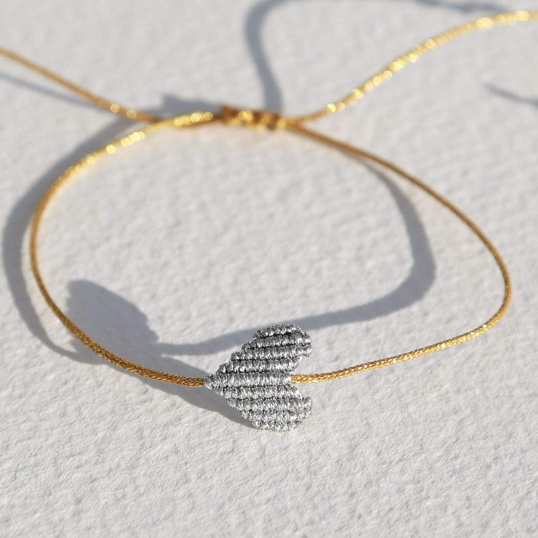 Armband großes Herz Silber 