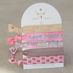 Ibiza elastic bands Love, peace and happiness