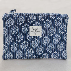 Trousse de maquillage bleue indienne
