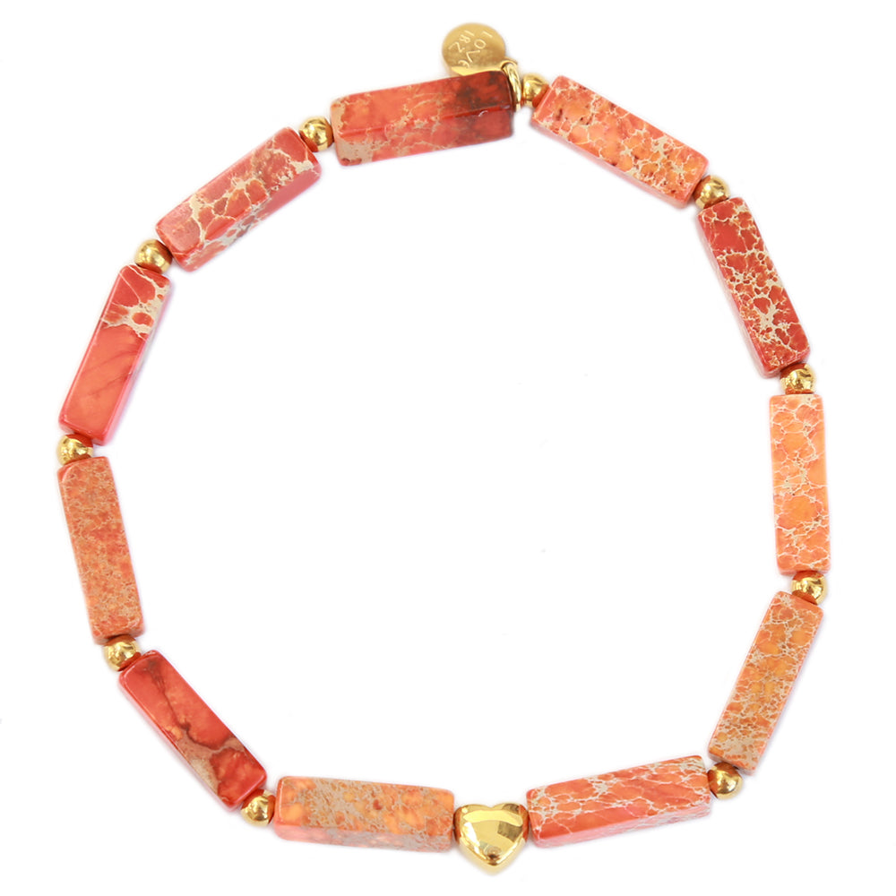 bracelet mon amour orange