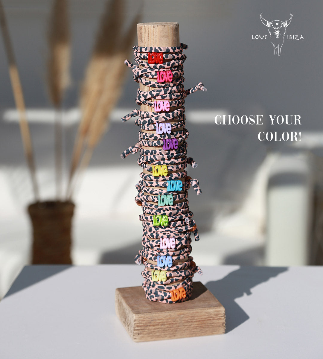 Ankle bracelet leopard love - choose your own color!