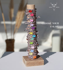 Ankle bracelet leopard love - choose your own color!