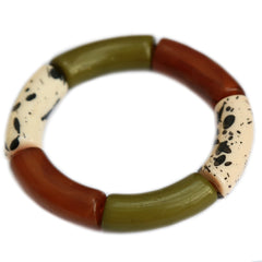 Armband penne splash olive