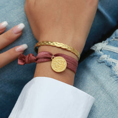 Gold bangle braids
