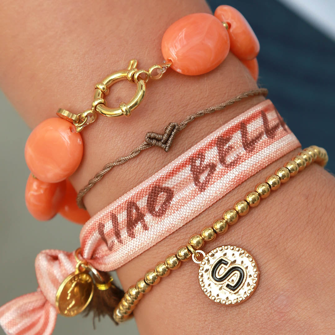 Pulsera pastilla naranja