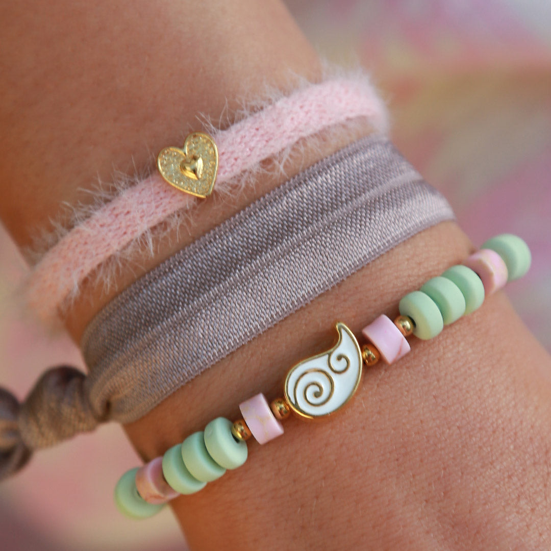 Armband Paisley weiß