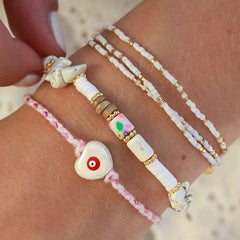 Armband Tropical weiß