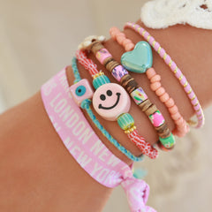 Bracelet smiley stone