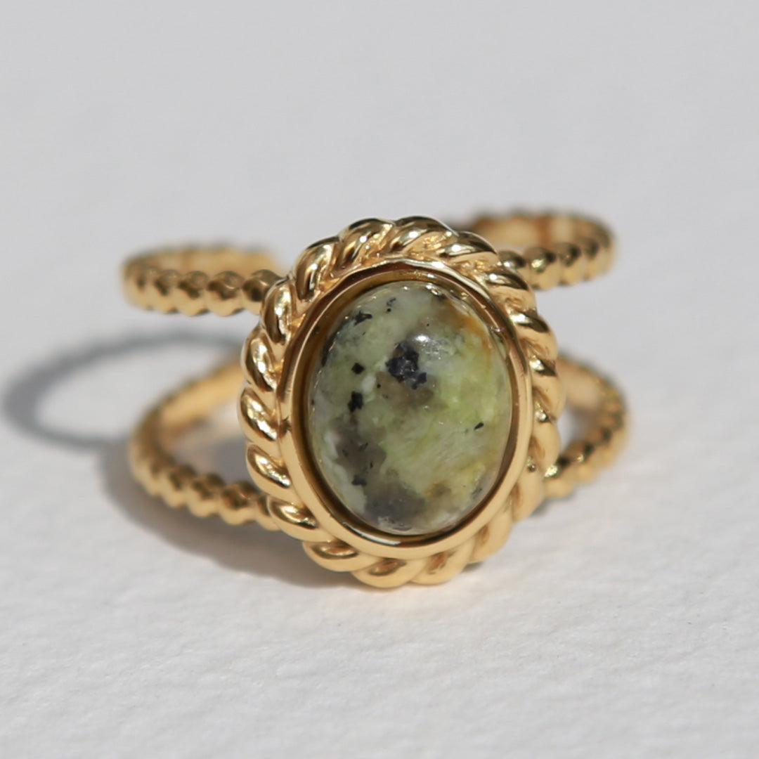Gouden ring African Turquoise