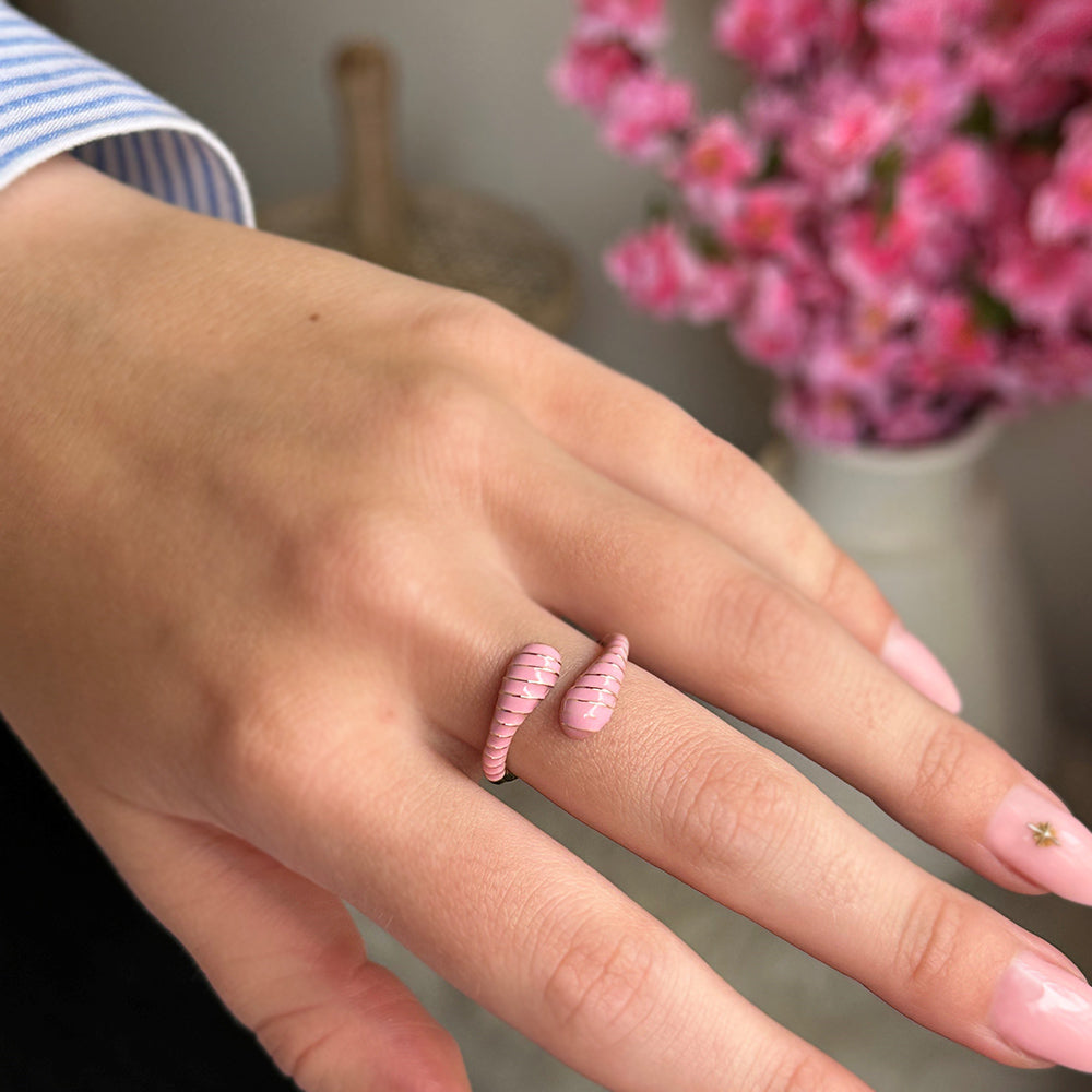 Bague iconique rose