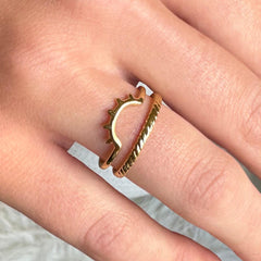 Gold ring sunrise