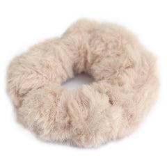 Scrunchie Kunstpelz beige