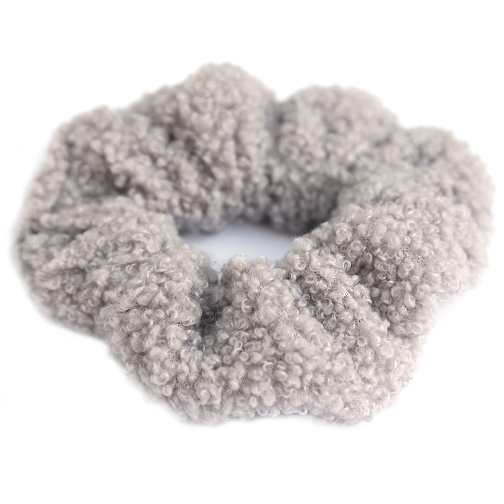 Scrunchie teddy light olive