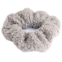 Scrunchie teddy light olive