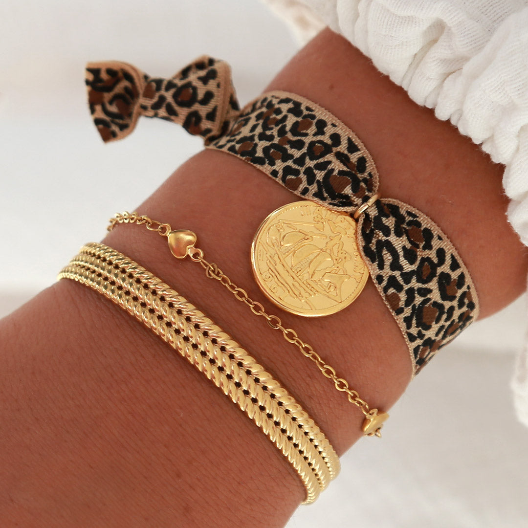 Bracelet en or coeur pour toi