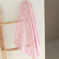 Satijnen bandana sjaal rose
