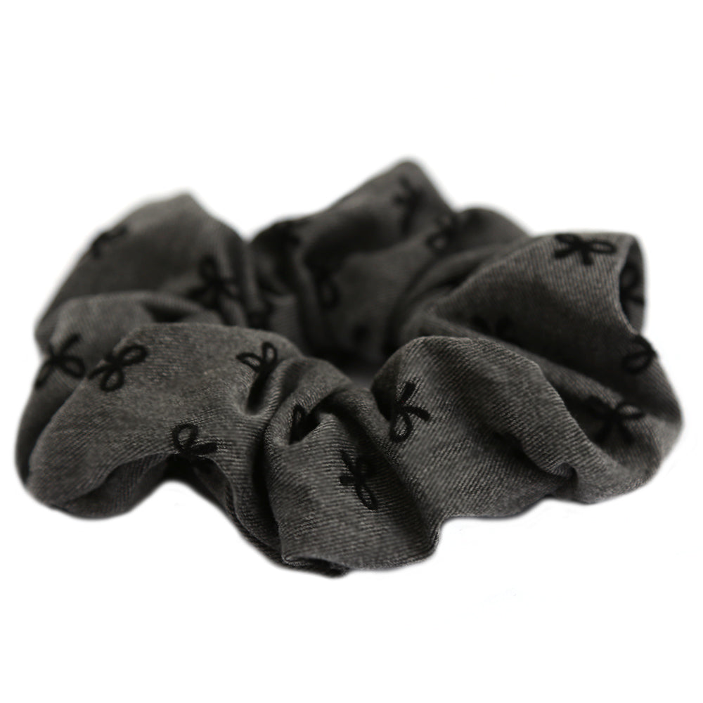 Scrunchie-Schleifen grau