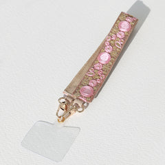 Cordon téléphonique Las Dalias rose