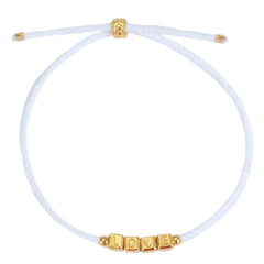 Le bracelet love or blanc