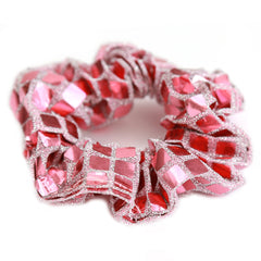 Chouchou disco rose clair