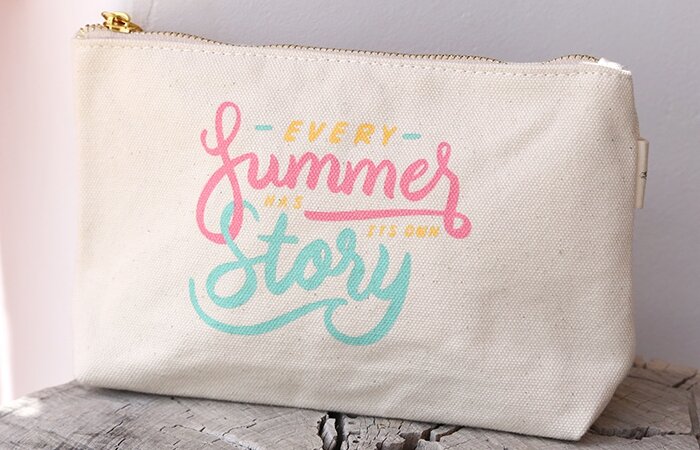 Bolsa de maquillaje de verano