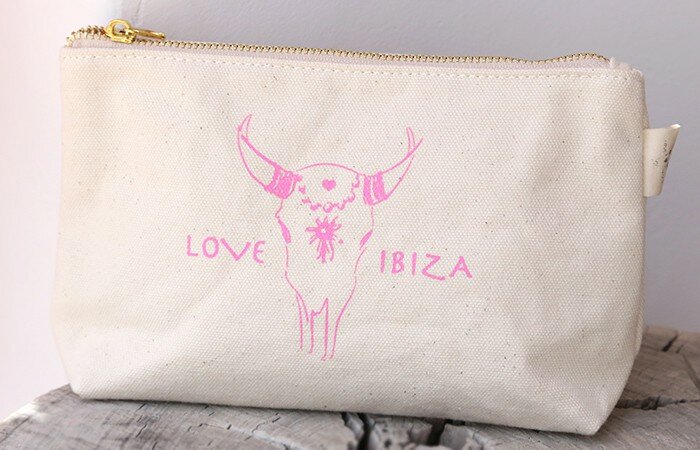 Trousse de maquillage Love Ibiza pink