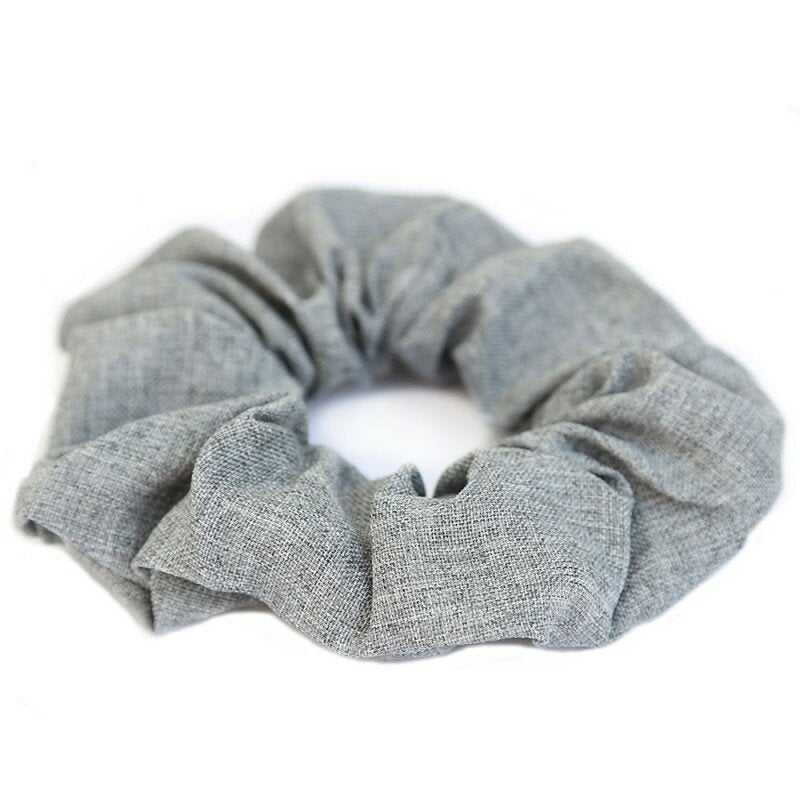 Cotton scrunchie grey