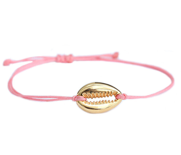 Bracelet coral gold shell