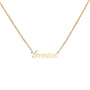 Gold necklace aries