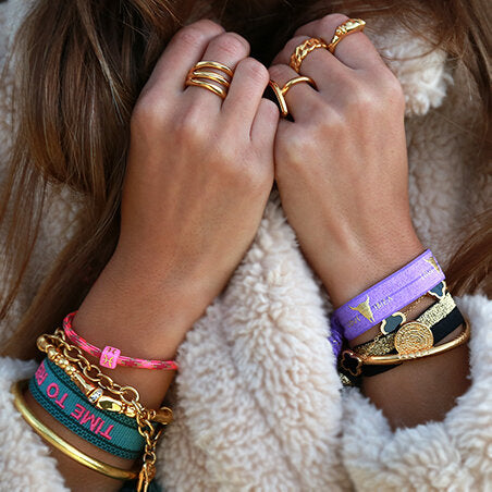 Gewebtes armband time to relax